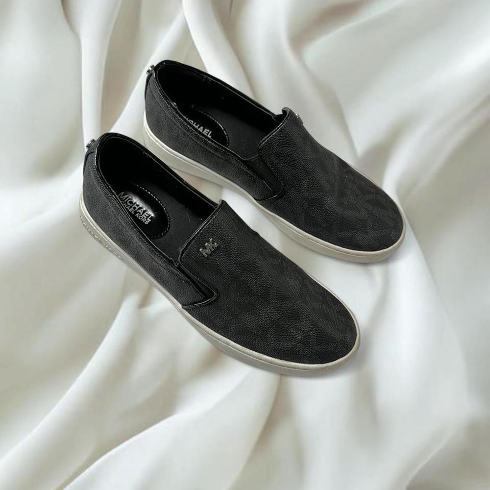 Michael Kors Keaton Slip-On Sneakers black signature logo y2k fairy boho